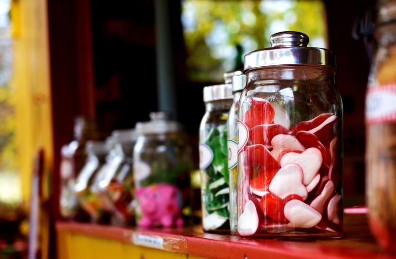 Assortment of artisanal candies